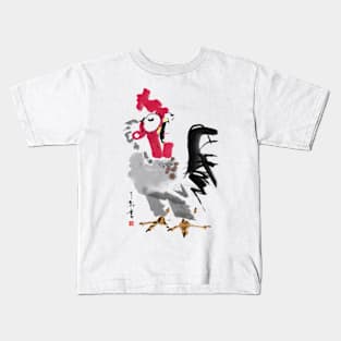 Rooster Crow Cartoon Kids T-Shirt